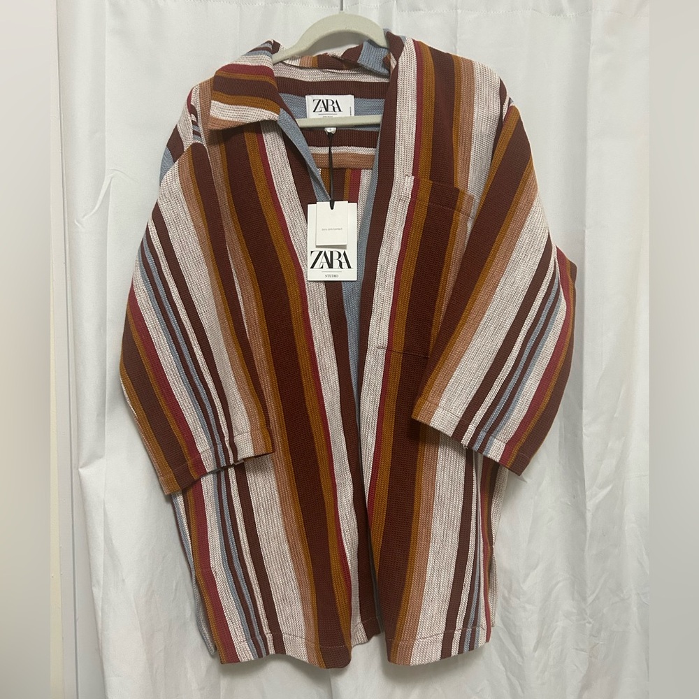 Zara Multicolor Striped tunic. Limited edition